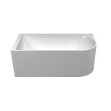 Seima Plati 110 Freestanding Bath 1500mm Left Corner White 192161