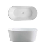 Seima Limni 101 Freestanding Bath 1500mm (With Overflow Hole) White 192243