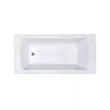 Seima Syros 103 Inset Bath 1525mm w/ overflow White 191512