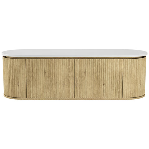 Fienza Empire Pill Wall Hung Cabinet 1500mm Scandi Oak 150AS-C