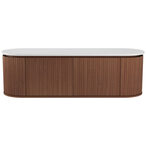 Fienza Empire Pill Wall Hung Cabinet 1500mm Walnut 150AWA-C