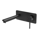 Phoenix Pina Wall Basin / Bath Mixer Set 180mm (Trim Kit Only) Lead Free Matte Black 153-7815-10-1