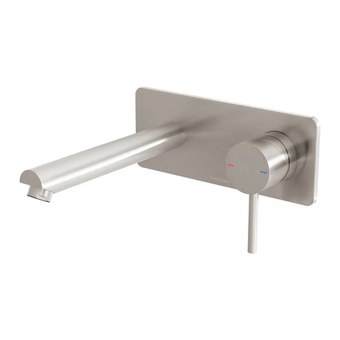 Phoenix Pina Wall Basin / Bath Mixer Set 180mm (Trim Kit Only) Lead Free Brushed Nickel 153-7815-40-1
