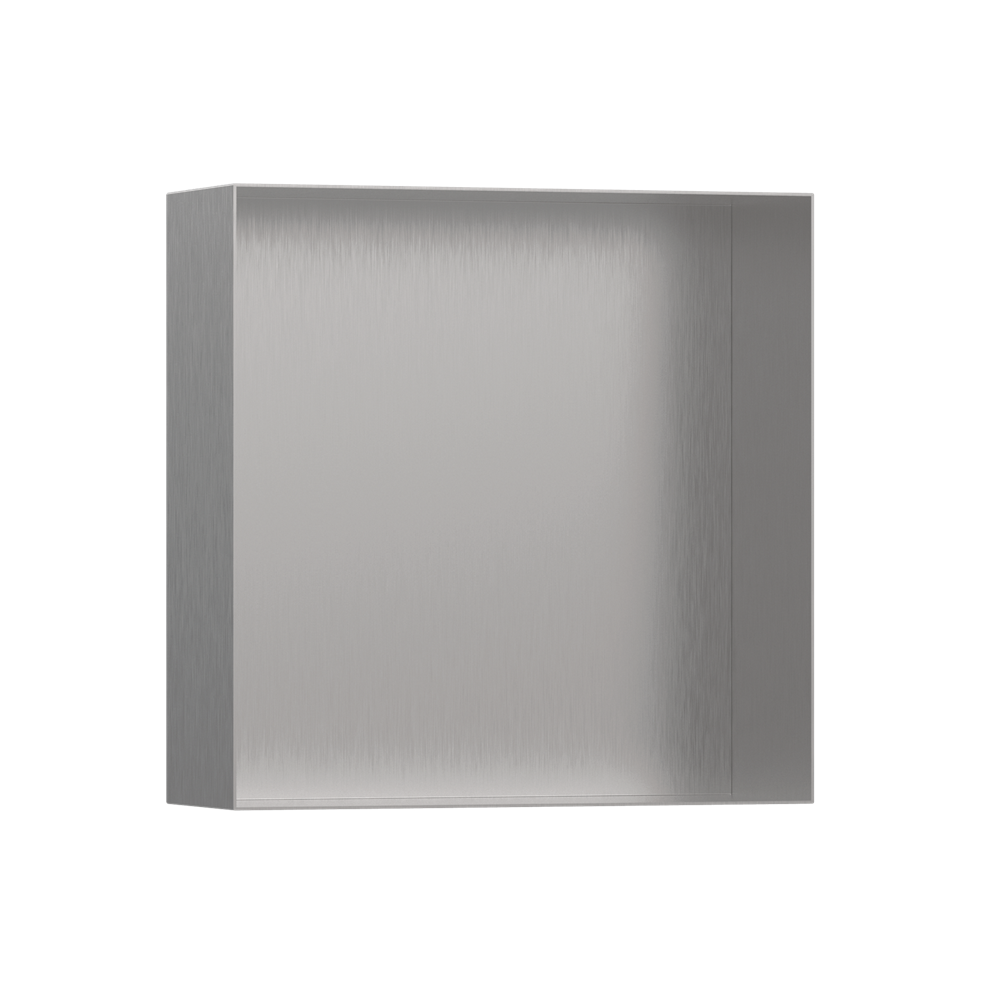 Hansgrohe Xtrastoris Wall Niche 300x300x100mm Frameless Stainless Steel 56073800