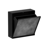 Hansgrohe Xtrastoris Recessed Waste Bin 300x300x100mm w/ Tileable Door Matte Black 56089670