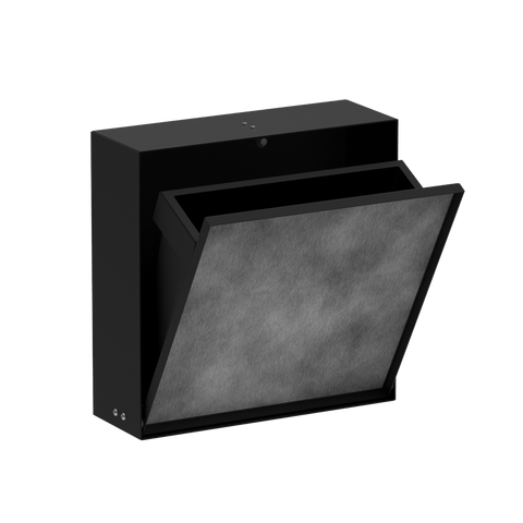 Hansgrohe Xtrastoris Recessed Waste Bin 300x300x100mm w/ Tileable Door Matte Black 56089670