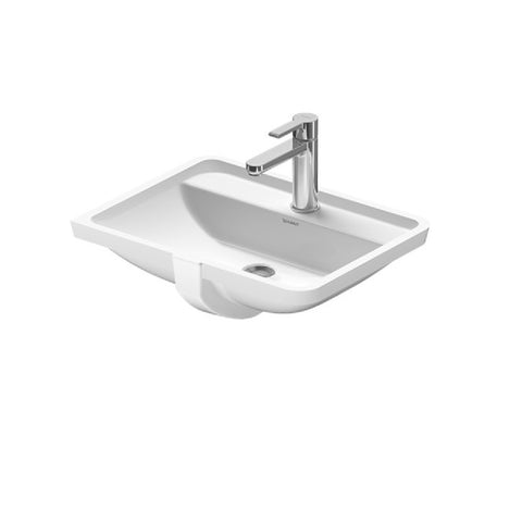 Duravit Starck 3 Undercounter Basin 490x365mm (1 Taphole) with Overflow Alpin White 0302490000-P