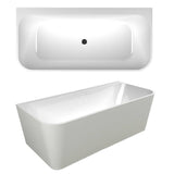 Seima Plati 130 Back to Wall Bath 1700mm White 192117