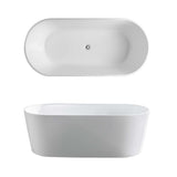 Seima Limni 101 Freestanding Bath 1700mm (With Overflow Hole) White 192244