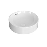 Seima Syros 403 Above Counter Round Basin 405mm dia (with Overflow) Gloss White 193355