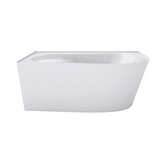 Napoli Freestanding Bath 1700mm Left Hand Corner Gloss White PRCNR1700L