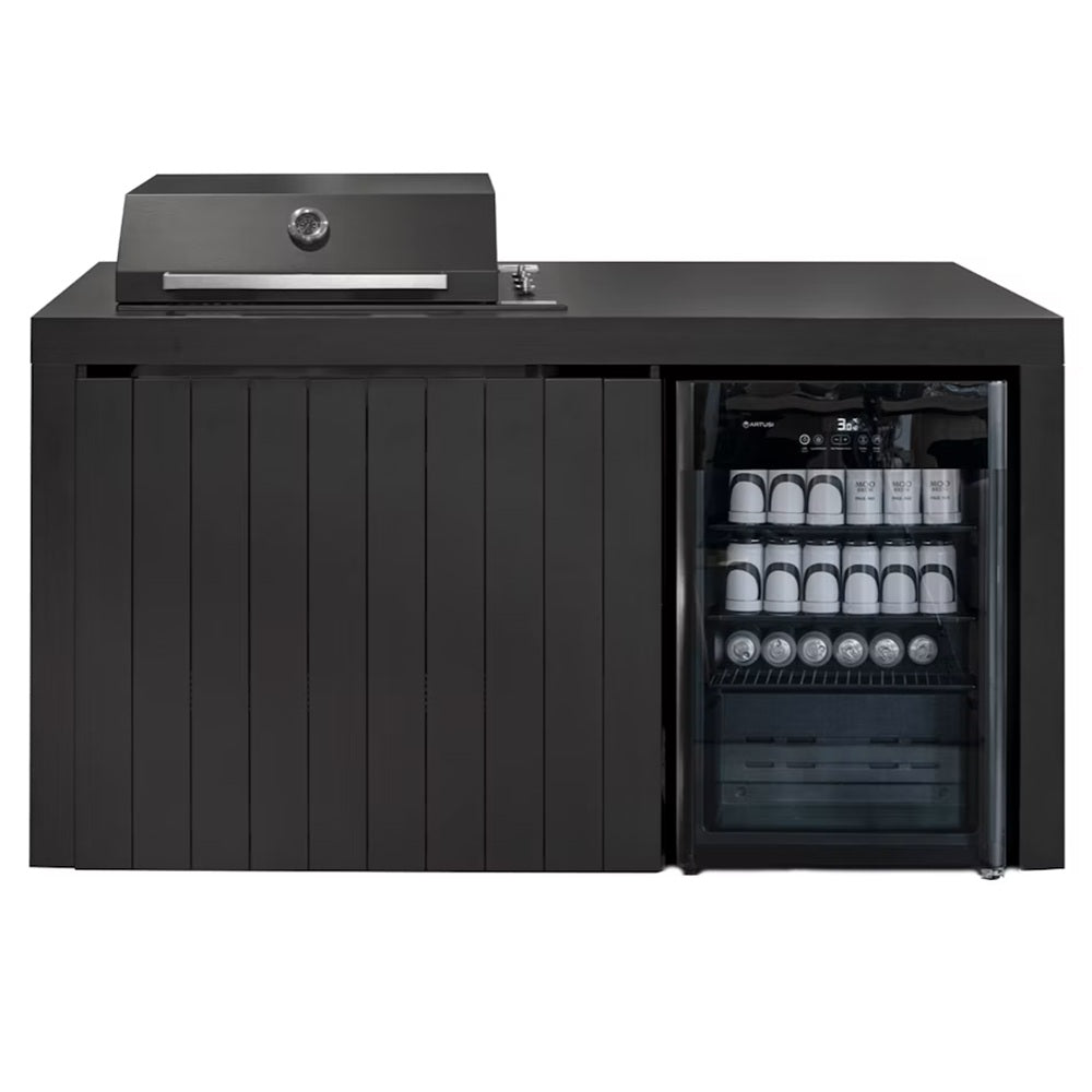 Artusi Piazza Outdoor Kitchen Option 1 Black AOKP1BEV