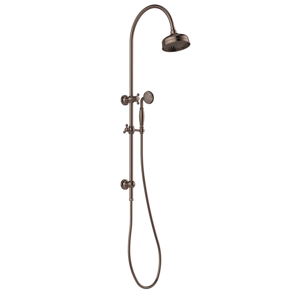 Phoenix Cromford Twin Shower Brushed Bronze 134-6510-24