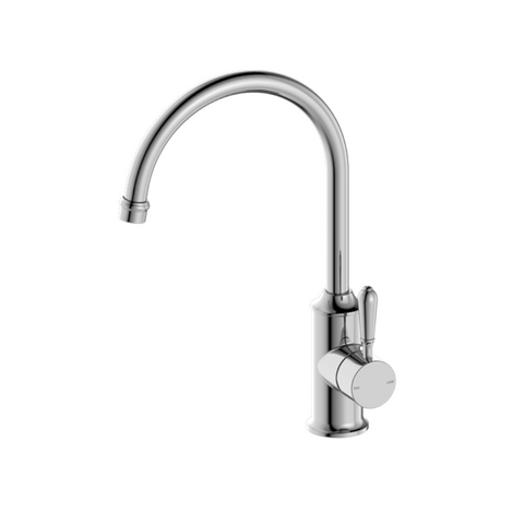 Nero York Kitchen Mixer Goosneck Spout w/ Metal Lever Polished Nickel NR69210602PN