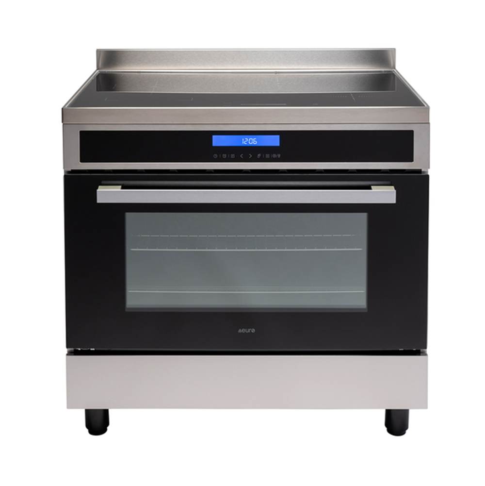 Euro Appliances Inductions Cooktop Large Flexi Zone Cooking Surface 90cm 5 Zone Stainless Steel EO90FSINESX