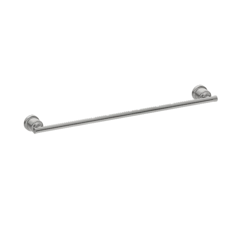 Nero York Single Towel Rail 600mm Brushed Nickel NR6924BN