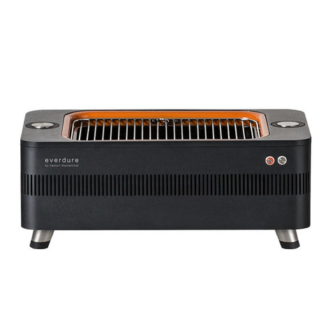Everdure Hub II Electric Ignition Charcoal BBQ Black HBCE1B