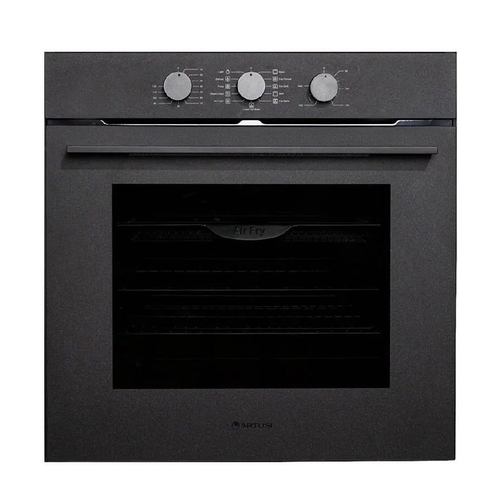 Artusi Essential Series Built-In Electric Oven 600mm 11 Function Black Glass AO211NB