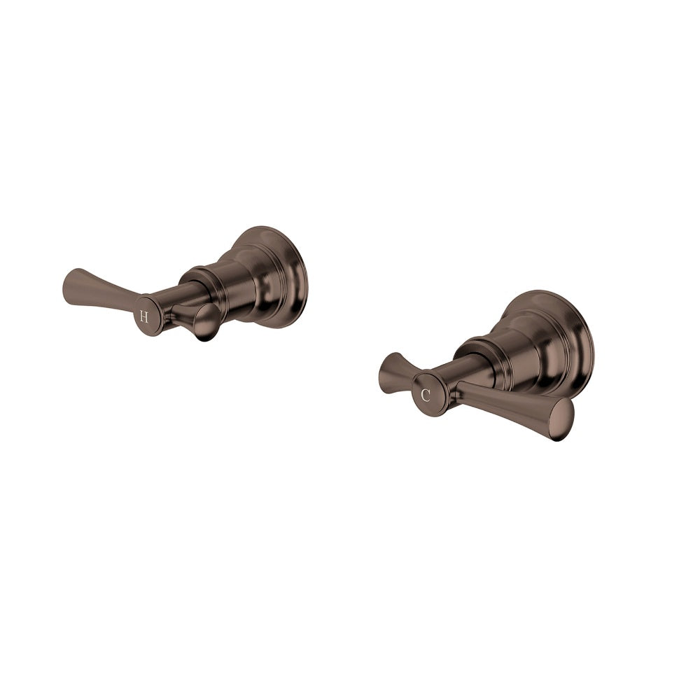 Phoenix Cromford Wall Top Assemblies Brushed Bronze 134-0600-24-1
