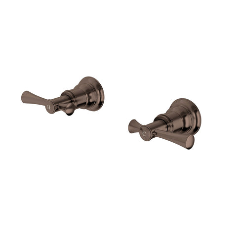 Phoenix Cromford Wall Top Assemblies Brushed Bronze 134-0600-24-1