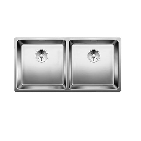 BLANCO Andano Sink 400/400-IF Double Bowl 865mm Inset/Flushmount Stainless Steel 526890 AND400/400IFNK5
