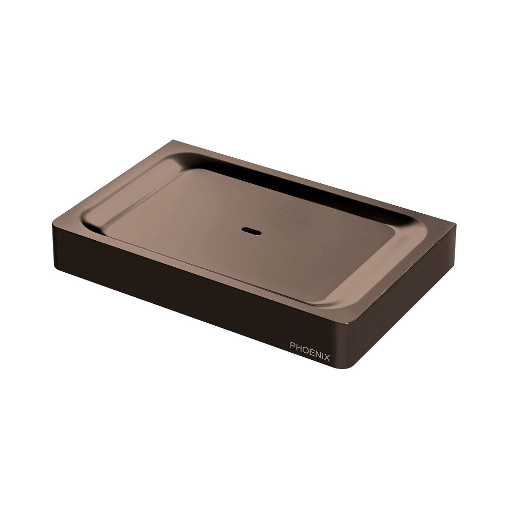 Phoenix Gloss Soap Dish Brushed Bronze GS895-24