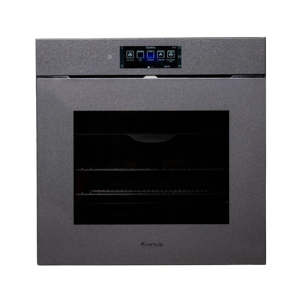Artusi Designer Edition Built-In Electric Oven 600mm Black Glass AON619NB