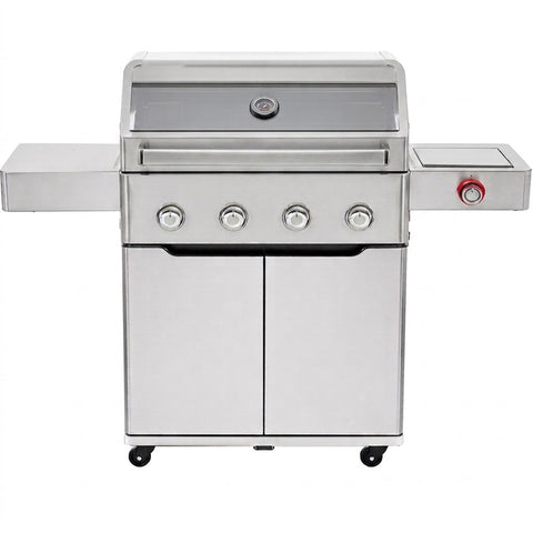 Everdure Hayman Trolley BBQ w/ Bonus Rotisserie & Cover Stainless Steel E4TB