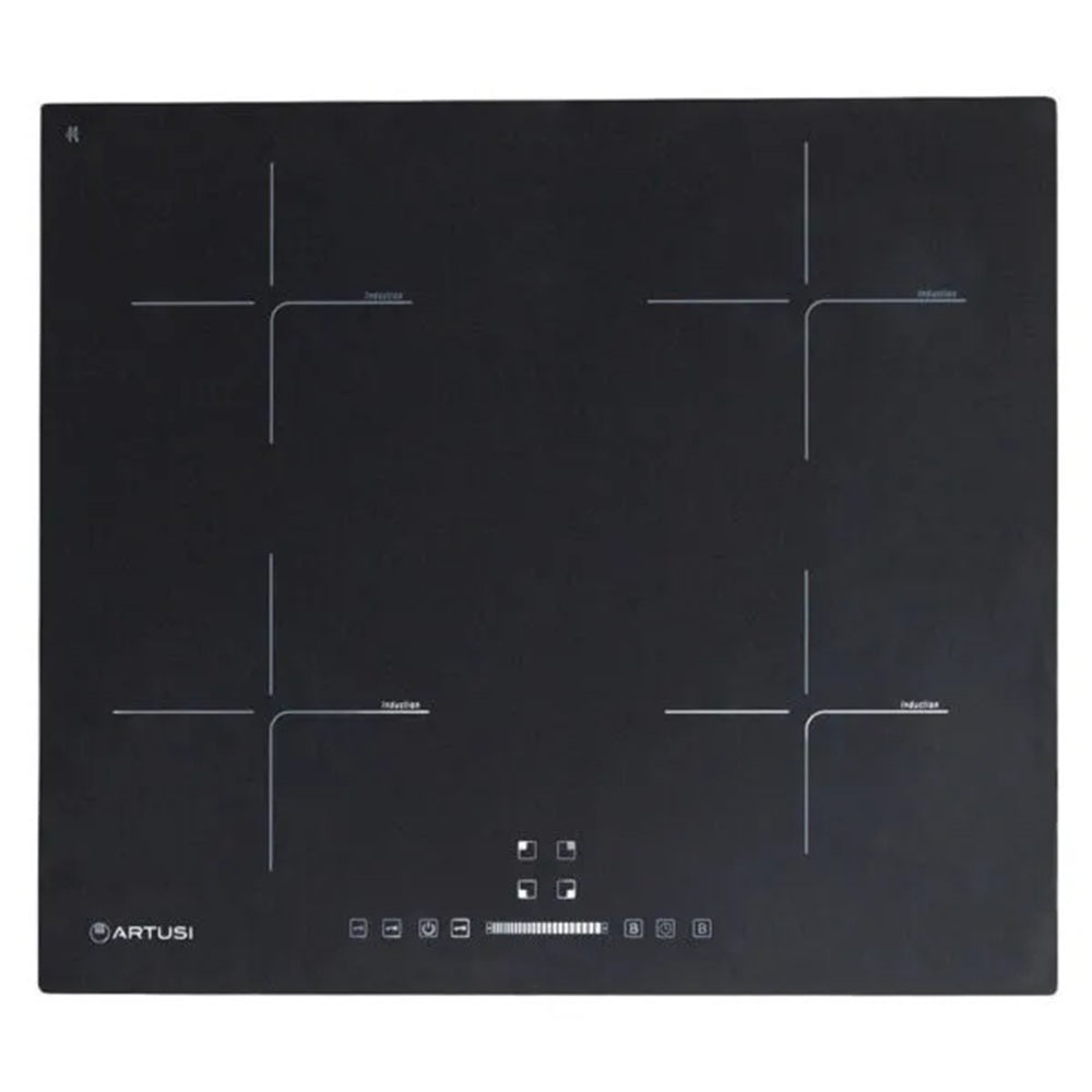 Artusi Induction Cooktop 600mm Black Glass AID6004NB