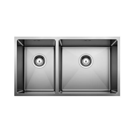 BLANCO Quatrus R15 435/285-IU Sink Double Bowl Right 785X440mm Stainless Steel  526883 QUATR1542IURK5