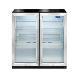 Artusi Undercounter Outdoor Beverage Chiller Minus 5°C Double-Door Stainless Steel AOF2SM5