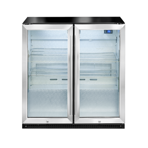 Artusi Undercounter Outdoor Beverage Chiller Minus 5°C Double-Door Stainless Steel AOF2SM5