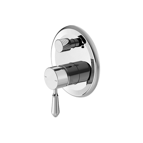 Nero York Shower Mixer w/ Diverter & Metal Lever Polished Nickel NR692109A02PN