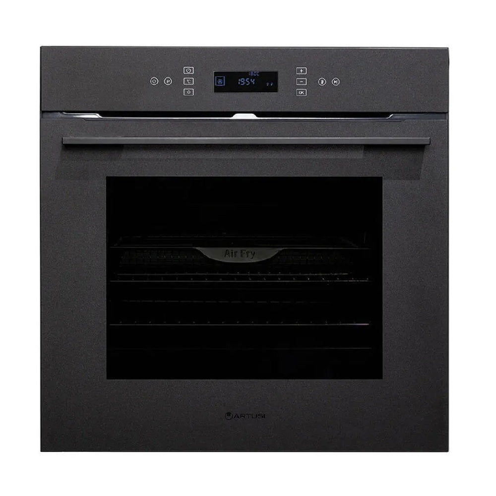 Artusi Signature Series Built-In Electric Oven 600mm Black Glass AOP412NB
