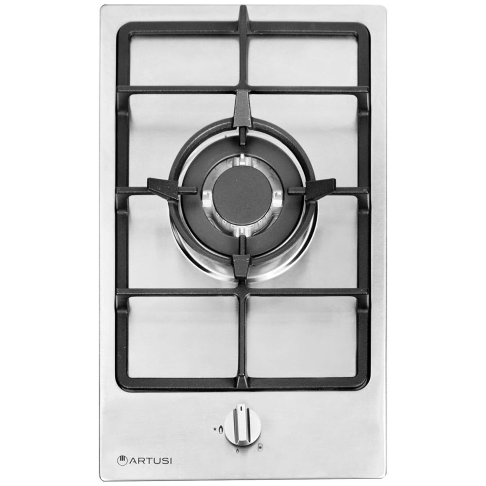 Artusi Wok Burner Cooktop 30cm w/ Cast Iron Trivett Stainless Steel CAGH31X