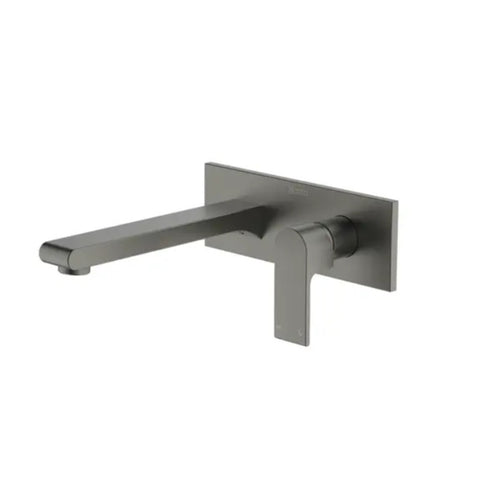 Abey Park Avenue Wall Bath/Basin Spout Set Gunmetal 1B-2WS-GM