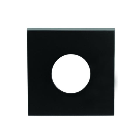 Lockwood Velocity Large Rose Square Trim Passage (1 Pair) Matte Black VES1-TRIMMBK