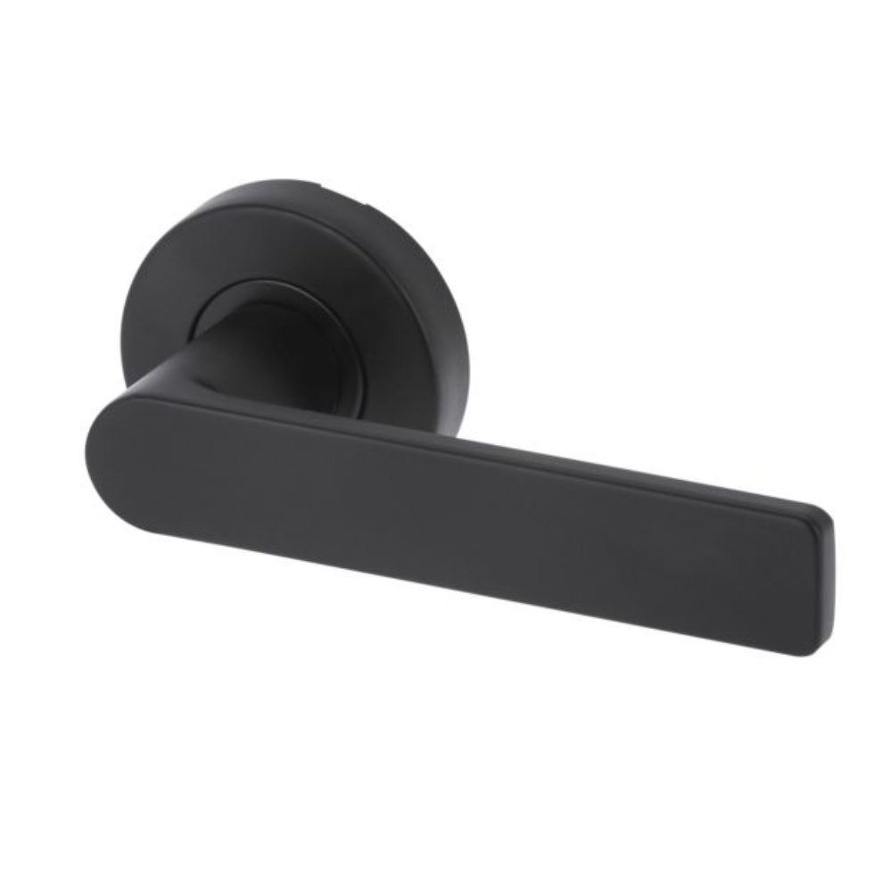 Lockwood Velocity 55 mm Round Passage Set with L3 Lever Matte Black VSR1/L3MBK