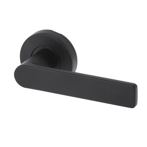 Lockwood Velocity 55 mm Round Passage Set with L3 Lever Matte Black VSR1/L3MBK