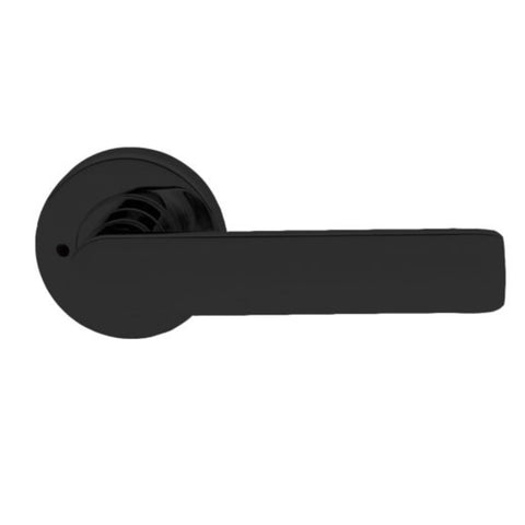 Lockwood Velocity 55 mm Round Privacy Set with L3 Lever Matte Black VSR2/L3MBK