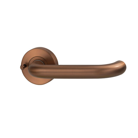 Lockwood Vivid Lever V2 Privacy Set with Latch Satin Bronze VIV2/V2BZPVD