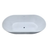 Kaskade Pure Lucia Freestanding Oval Stone Bath 1700mm Matte White VX19-1700-NIK8704NA