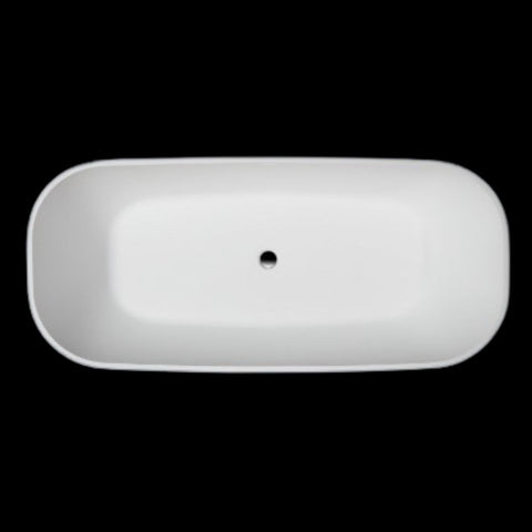 Kaskade Pure Cassandra Freestanding Oval Bath 1815mm Matte White VX35-1815-NIK8636NA
