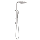 Amelie Royale Square Twin Shower 3 Function Hand Shower Brushed Nickel BDO301505CBN