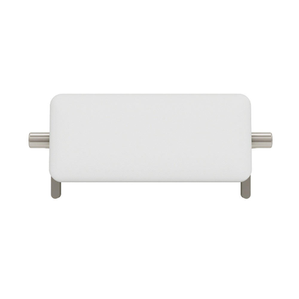 Fienza Fienza Care Back Rest White Cushion Brushed Nickel 200992BN