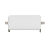 Fienza Fienza Care Back Rest White Cushion Brushed Nickel 200992BN
