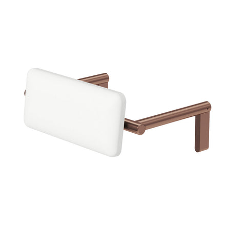 Fienza Care Toilet Back Rest White & Brushed Copper 200992CO