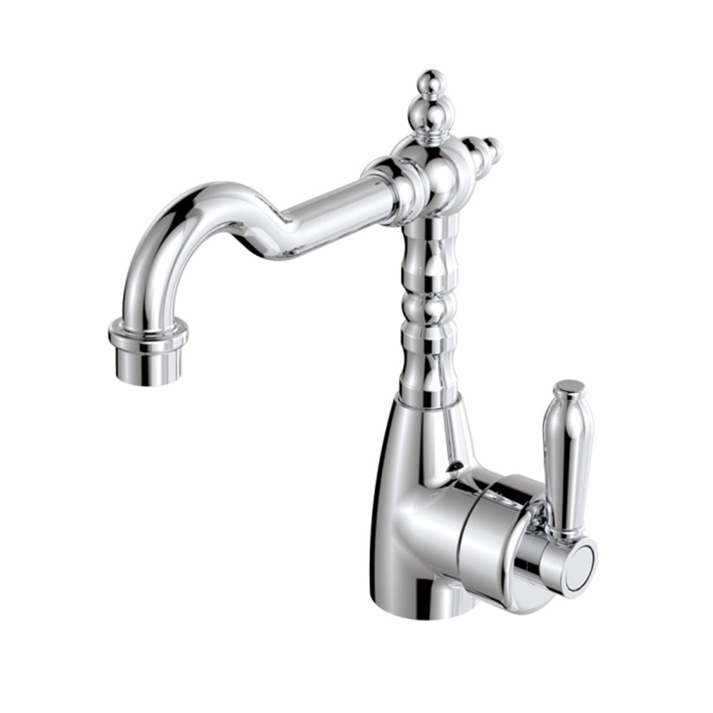 Fienza Eleanor Shepherds Crook Basin Mixer Lead Free Chrome 202103CC-LF
