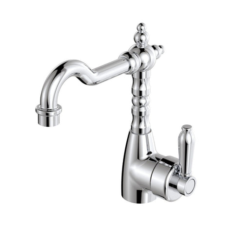 Fienza Eleanor Shepherds Crook Basin Mixer Lead Free Chrome 202103CC-LF