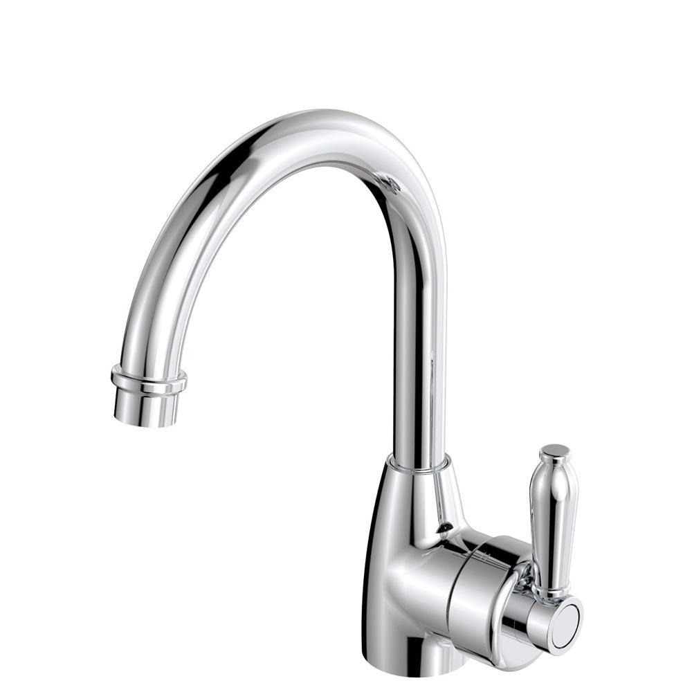 Fienza Eleanor Gooseneck Basin Mixer Lead Free Chrome 202104CC-LF